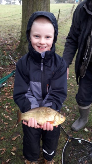 Jack enjoying his first day fishing